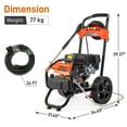 thumbnail image 2 of Roadstar 212CC Gas High Pressure Washer, 3400 PSI and 2.4 GPM, for Cars & Patios, 2 of 7