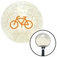 thumbnail image 1 of Orange Bicycle Clear Metal Flake Shift Knob with M16 x 1.5 Insert Shifter Auto Brody, 1 of 1