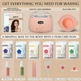 thumbnail image 3 of KOTAMU Wax Kit, Waxing Kit for Women Men Hair Removal, Digital Waxing Machine for Face Eyebrow Bikini Brazilian Leg Body &Sensitive Skin, Pink Wax Warmer With 44 Accessories for Home Salon Use, 3 of 9