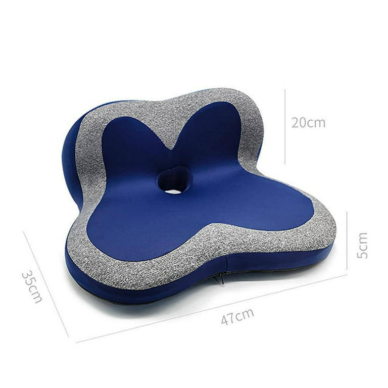Sleepavo Memory Foam Seat Cushion for Office Chair Butt Pillow for  Sciatica, Coccyx, Back, Tailbone & Lower Back Pain Relief 
