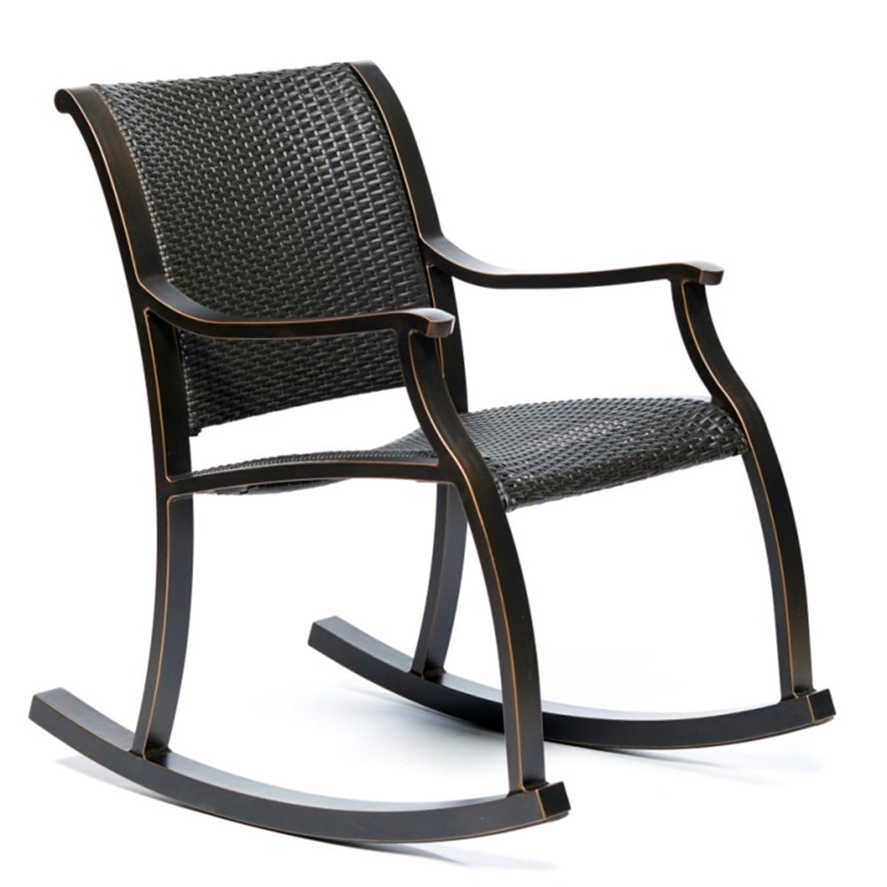 Kepooman Home Steel-framed Lounge Dining Chair for Garden Patio, Black Gold Kepooman Home Steel-framed Lounge Dining Chair for Garden Patio, Black Gold