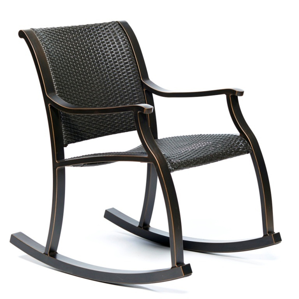 Kepooman Home Steel-framed Lounge Dining Chair for Garden Patio, Black Gold - image 1 of 5