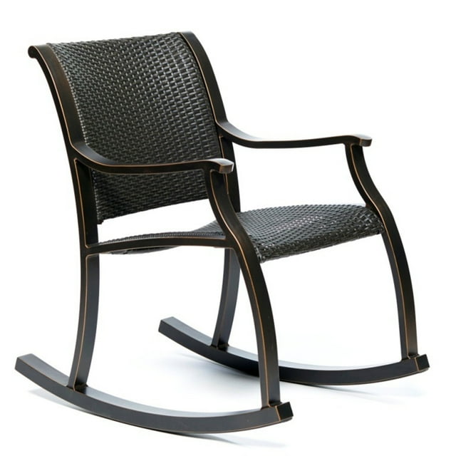 Kepooman Home Steel-framed Lounge Dining Chair for Garden Patio, Black Gold