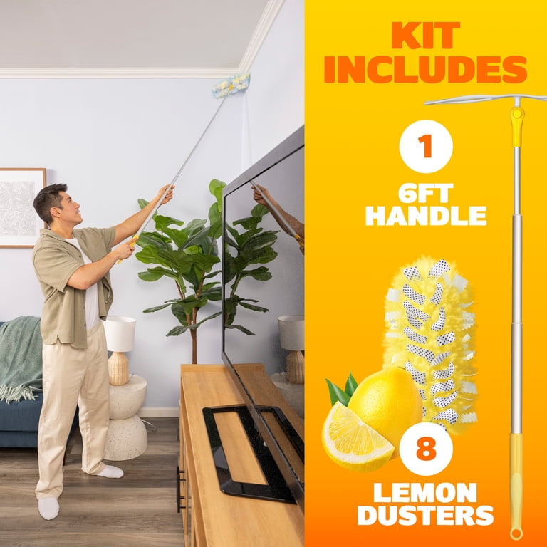 Swiffer Heavy Duty 6 Ft Extendable Duster Kit, Lemon Scent photo 6