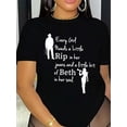 thumbnail image 1 of Camisetas con diseño gráfico para mujer, playera corta, clásico, estética, ropa de verano de los 90Chic 'Little Rip in Her Jeans' Graphic Tee - Casual Crew Neck Short Sleeve Top for Women, Breathab, 1 of 8