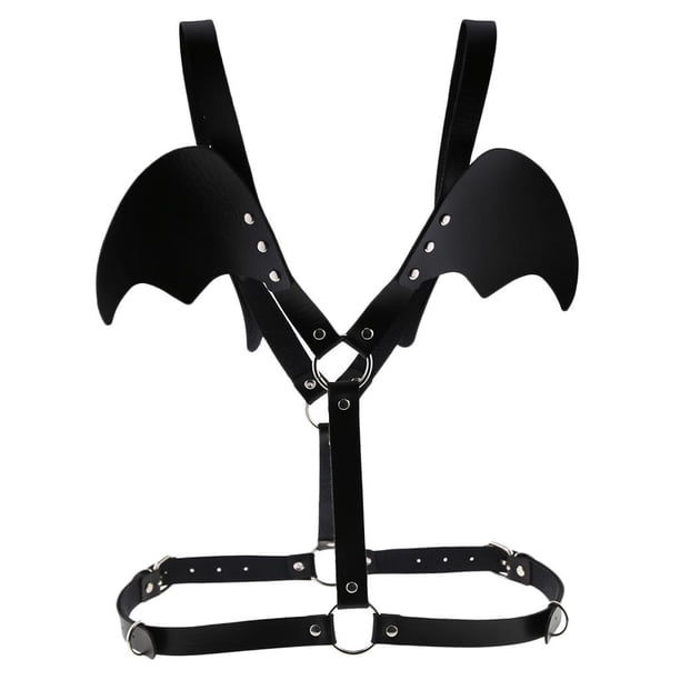 Arnés de pecho murciélago Sunnimix Cinturón de cintura negro 66-100 cm