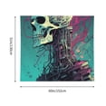 thumbnail image 3 of Pofeuu Cartoon Art Skull Print Wall Tapestry Decoration Wall Hanging Tapestry 60 x 51 Inch, 3 of 6