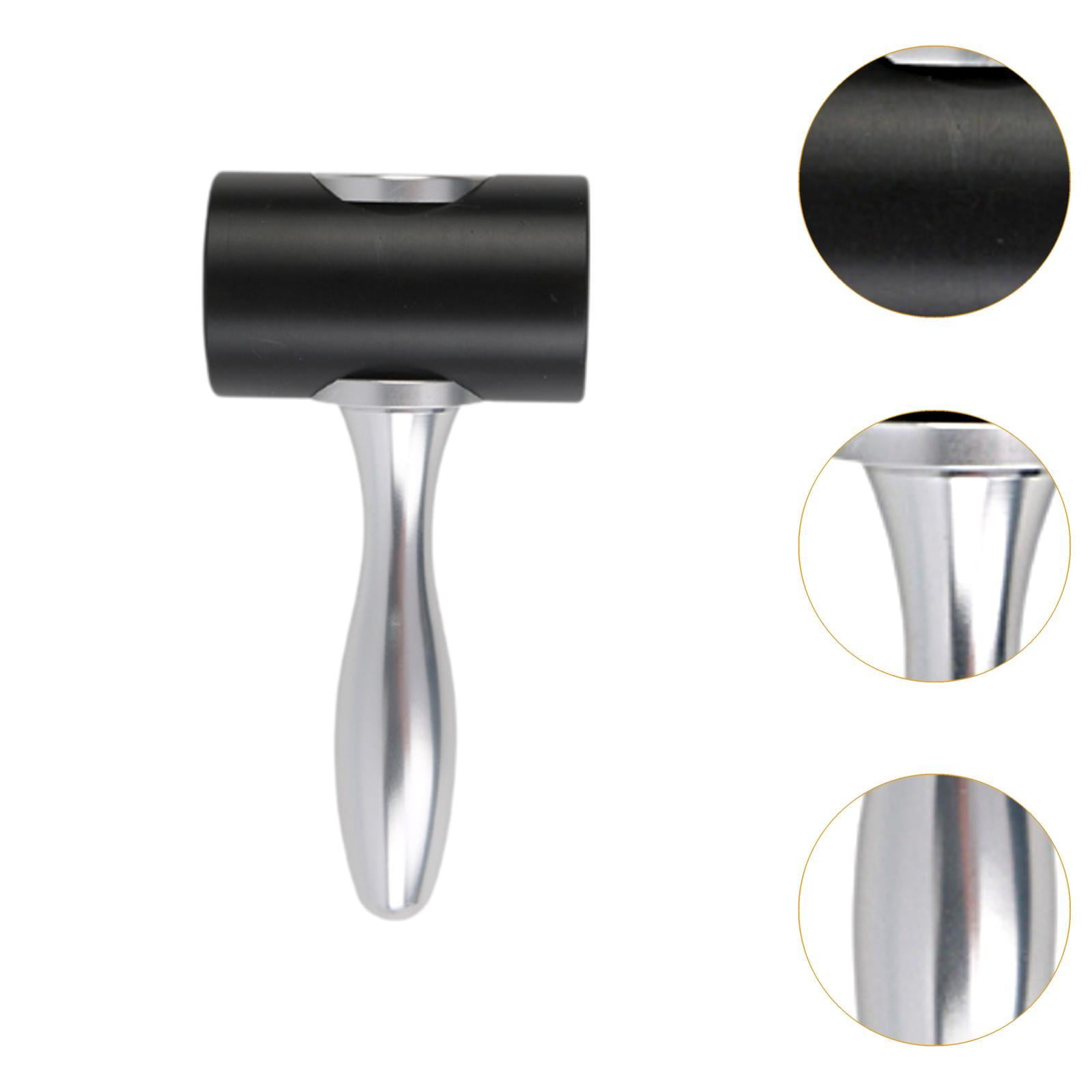 Sharprepublic Leather Carving Hammer Leathercraft Hole Punching Tool Comfortable Handle Sturdy Black