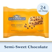 GHIRARDELLI Semi-Sweet Chocolate Premium Baking Chips Chocolate Chips for Baking, 24 oz Bag