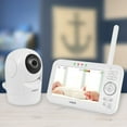 thumbnail image 3 of VTech VM5262 5” Digital Video Baby Monitor with Pan & Tilt Camera, Full Color and Automatic Night Vision, White, 3 of 9