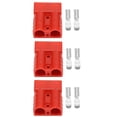 thumbnail image 1 of 3X para Conectores de Enchufe Estilo Anderson 50A 600V 6-12AWG CA / CC Herramienta EléCtrica para Enchufes de Terminales SóLidos Chapados en 6AWG Rojo, 1 of 5