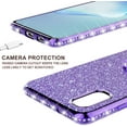thumbnail image 4 of Samsung Galaxy A02 /Galaxy M02 Phone Case,Glitter Sparkle Bling w/Kickstand Case Shiny Crystal Rhinestone Diamond 360 Degree Ring Grip Magnetic Phone Cover for Samsung Galaxy A02 HH Silver, 4 of 7
