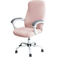 thumbnail image 1 of LAICAIW Office Chair Cover Water Resistant Pink Stretch Jacquard Computer Chair Slipcover for Armrest Chairs S, 1 of 7