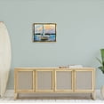 thumbnail image 5 of Stupell Industries Vivid Nautical Sailboat Landscape Painting Metallic Gold Floating Framed Canvas Print Wall Art, Design by Jeanette Vertentes, 5 of 6