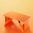 thumbnail image 4 of Laptop Stand Space-saving Foldable Computer Support Stand Adjustable Small Laptop Desk for Home Bedroom-Orange, 4 of 7