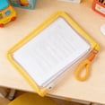 thumbnail image 5 of A4 Clear Zipper File Folder with Fuzzy Handle, Colorful Large Capacity Storage Bag for Test Papers and Textbooks, Youngster Office Organization, Practical Study and Work Gift, 5 of 5