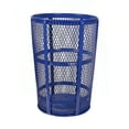 thumbnail image 1 of Witt EXP-52BL 48 Gallon Outdoor Trash Can w/ See Through Mesh, Blue Finish, 1 of 1