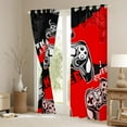 thumbnail image 4 of Gaming Curtains Teens Red And Black Gamer Curtains & Drapes Video Game Blackout Curtains Room Decor Window Treatments 38''Wx54''L Curtains & Drapes, 4 of 5