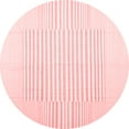 thumbnail image 1 of Ahgly Company Machine Washable Indoor Round Solid Red Modern Area Rugs, 8' Round, 1 of 4