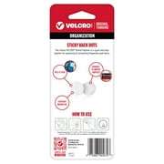 VELCRO Brand Sticky Back Coins | Classroom and Office Organization | White 5/8 | 20 Count Circles
