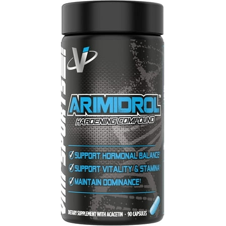 VMI Sports | Arimidrol Hardening Compound | Natural Estrogen Blocker for Men | Testosterone Booster and Aromatase Inhibitor | to Build Muscle and Burn Fat | Anti Estrogen (Bonus Size - 90 Capsules)