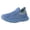 Blue, variant on Toddler Boys Girls Breathable Slip On Sneakers Kids Lightweight Tennis Shoes Non Slip Walking Loafers