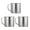 Silver, variant on Aloha 3Pcs Children Drinking Cups Stainless Steel Mug Practical Tea Cups with Handle