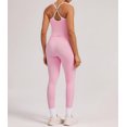 thumbnail image 3 of PISONIC Women Two Pieces Workout Set Tank Top Color Block High Waist Leggings Gym Work Outfits with Pockets, 3 of 7