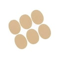 thumbnail image 1 of 6x Sew On Iron On Decorative Sticker Patches Mending Repair Elbow Knee Applique Oval Apricot, 1 of 9