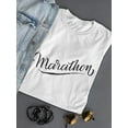 thumbnail image 3 of Marathon Sport Quote T-Shirt Women -Image by Shutterstock, Female Medium, 3 of 4