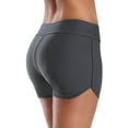 thumbnail image 6 of Women Sporty Swim Shorts Solid Board Shorts Boyleg Swim Bottoms, 6 of 7