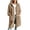 Brown1, variant on Long Hooded Fleece Cardigan for Women Button Front Drawstring Hood Patch Pockets Oversized Outerwear Sky Blue Jackets for Women