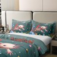 thumbnail image 4 of Erosebridal 100% Cotton Pink Axolotl Comforter Cover King Size Cartoon Cute Axolotl Bedding Set Retro Wooden Duvet Cover Marine Animal Ocean World Bed Set With 2 Pillowcases,Bedroom Decor 3Pcs, 4 of 6