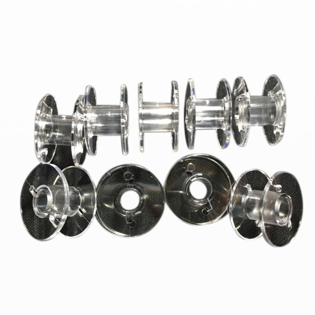 20 Clear Bobbin Sewing Machine Plastic Spools For Thread Brother Singeha