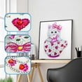 thumbnail image 3 of 5D Diy Pavo Real Mariposa Diamante Pintura Animal Búho Cisne Gato Resina Cristal Bordado Imagen Decorativa para el hogar Punto de cruz Methold JJ16154-07, 3 of 6