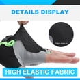 thumbnail image 7 of Men's and Women's Half Finger Sports Gloves, Shock Absorbing Cycling Gloves with Sweat Wipe Thumb Breathable Mesh Back Gym Workout Hiking Outdoor Activity Gloves, 7 of 7