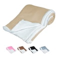 thumbnail image 1 of Cobija Súper Suave Cobertor Frazada Sherpa Ligera Matrimonial Beige, 1 of 6