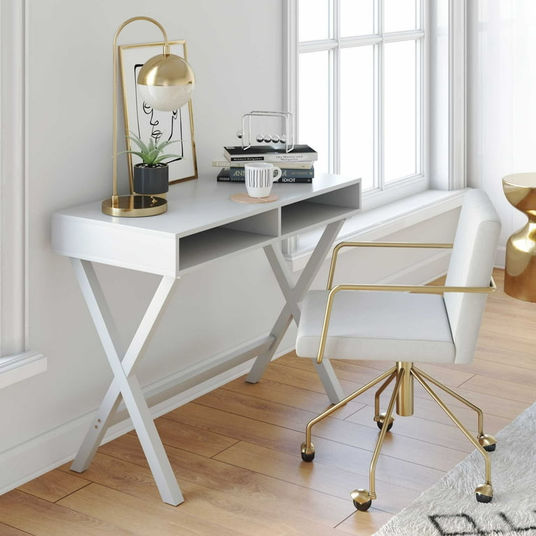 Nathan James Kalos Home Office Computer Desk or Makeup Vanity