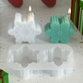 thumbnail image 2 of Shoreew Snowflake Silicone Candle Mold Christmas Resin Mold for Candle Making DIY Aromatherapy Wax Polymer Clay Soap Sculpture Decoration Glue Mold, 2 of 6