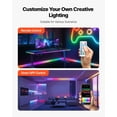 thumbnail image 5 of Dranite 16.4ft RGBIC LED Neon Rope Light w/App Remote Alexa Google Music Sync, 5 of 10