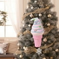 thumbnail image 2 of Adorno colgante para de Navidad, decoración navideña, colgante artesanal dulce y duradero para dormitorio, restaurante, apartamento de año Nuevo Cono Dulce Grande Macarena colgantes de navidad, 2 of 8