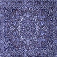thumbnail image 1 of Ahgly Company Indoor Square Persian Blue Traditional Area Rugs, 4' Square, 1 of 4