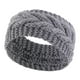 thumbnail image 3 of Diadema De Punto Elástico Para La Cabeza, Bandas Gruesas Para El Cabello Para Niñas, Mujeres, Entrenamiento, Gris Sunnimix Envolturas de punto para la cabeza, 3 of 8