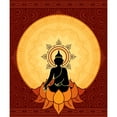 thumbnail image 2 of CafePress - Serene Buddha Artwork Throw Blanket - Soft Fleece Throw Blanket, 50"x60" for All Ages, 2 of 2