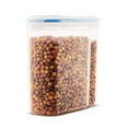 thumbnail image 5 of set of 4 large cereal & dry food storage containers bpa-free plastic container airtight lid suitable for cereal, flour, sugar, coffee, rice, nuts, snacks, pet food & more (4l, 16.9 cup, 135.5 ounce), 5 of 7