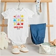 thumbnail image 3 of PACMAN Game Over Tic Tac Toe Ghosts Romper Boys or Girls Infant Baby Brisco Brands NB, 3 of 6
