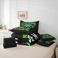 thumbnail image 4 of Erosebridal Gradient Gamepads Bedding Sets Twin Size,Video Game Comforter Sets with Sheets,Abstract Geometric Bed in a Bag Twin size,Breathable Gamer Room Decor,Reversible,7-Piece, 4 of 6