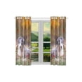 thumbnail image 2 of CADecor Australian Shepherd Window Curtain Window Treatments Kitchen Curtains 26x39 inches, 2 Pieces, 2 of 3