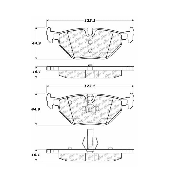 Go Parts Oe Replacement For 1998 2000 Bmw 323i Rear Disc Brake Pad Set For Bmw 323i Coupe 3 0si Walmart Com Walmart Com