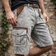 thumbnail image 5 of LODIENY Cargo Denim Shorts for Men Relaxed Fit Washed Distressed Outdoor Hiking Work Casual Shorts with Multi Pockets Gray L, 5 of 5
